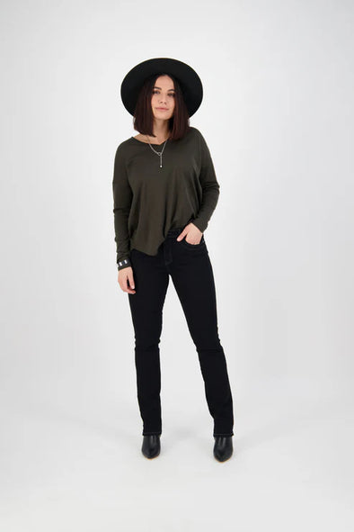 Slim Leg full length denim  jean