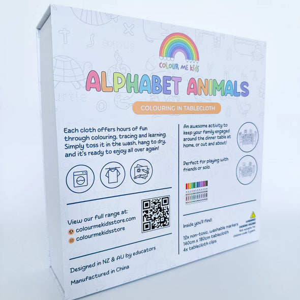 Washable, Reusable Colouring In Tablecloth Set