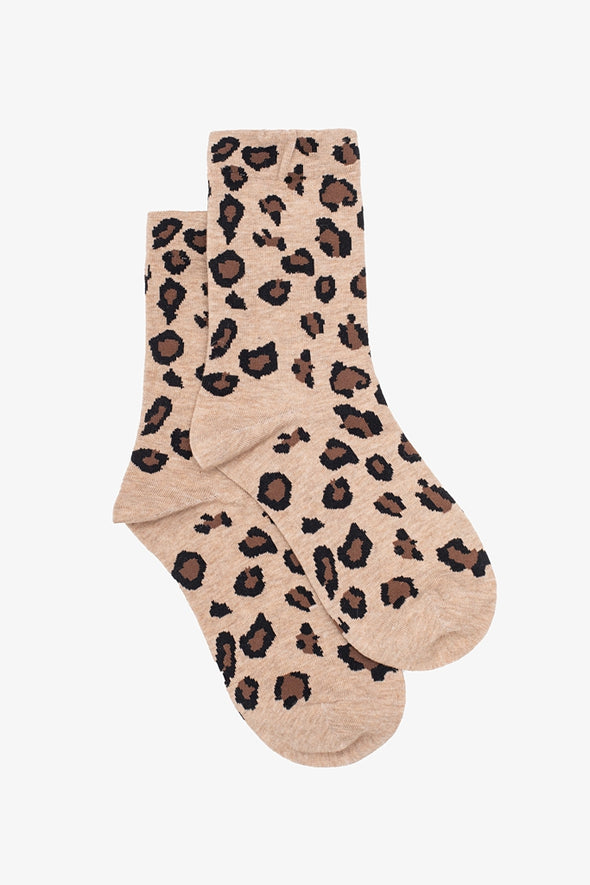 Leopard print socks