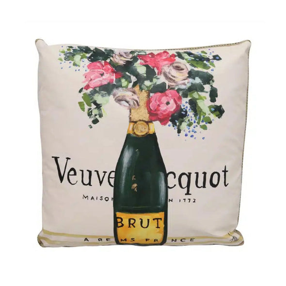 Champagne LV art cushion