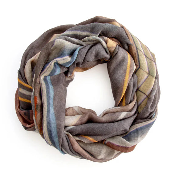 Crossroads skinny wool scarf