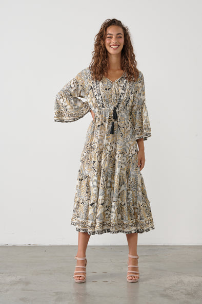 Boho Midi-GreyPrint