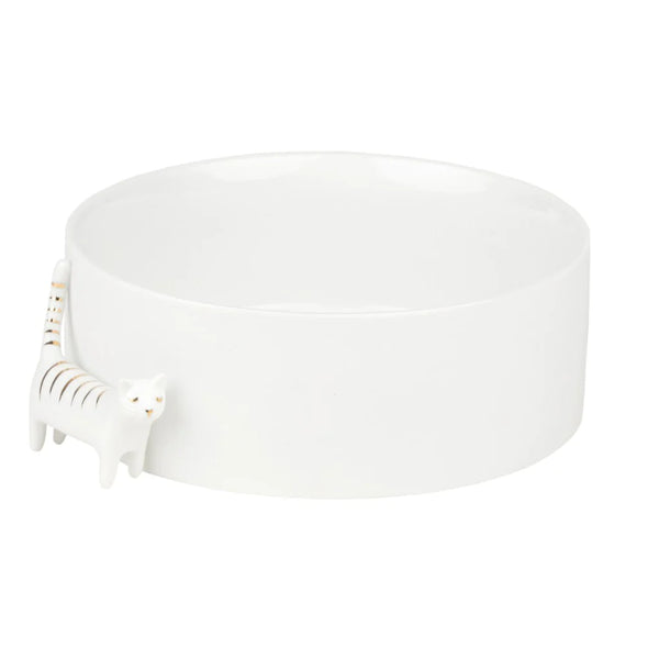 Cat porcelain bowl