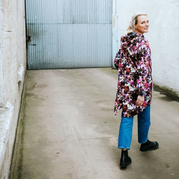 Georgie raincoat Evie Kemp  purple