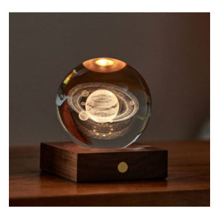 Saturn 3D Laser Engraved Light