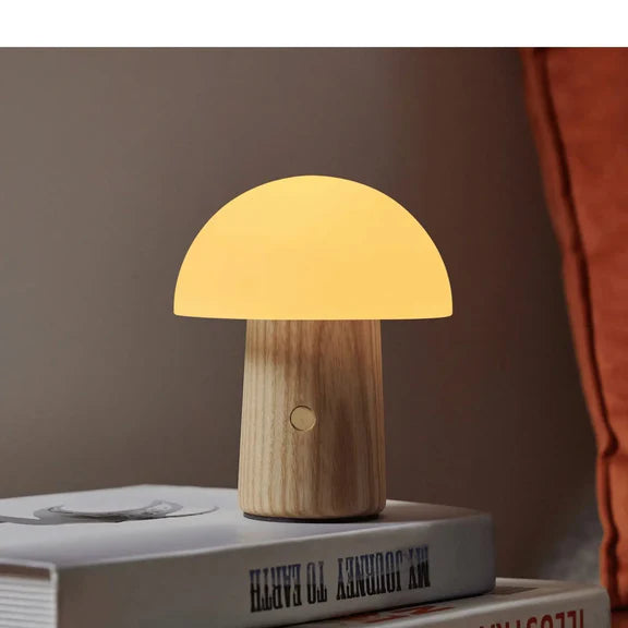 Walnut Alice Mushroom Light- Mini