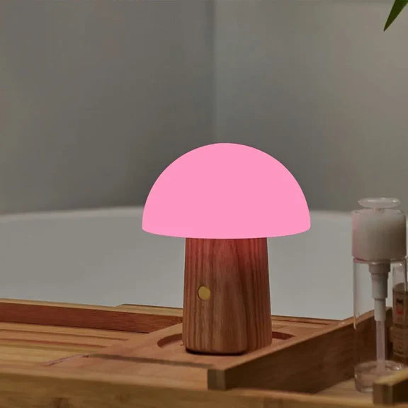 Walnut Alice Mushroom Light- Mini