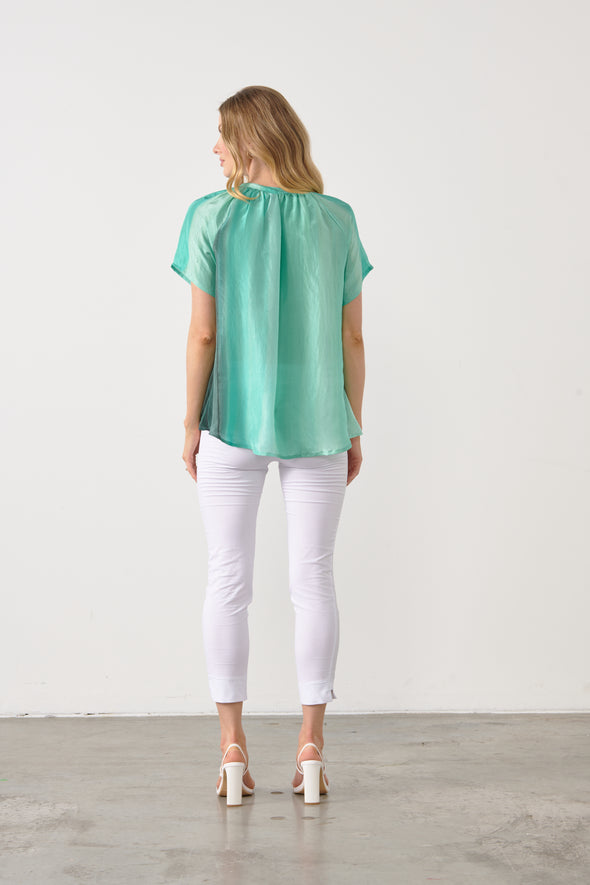 Gradient Blouse-Aqua