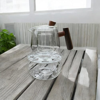 Glass Tea Pot with Warmer