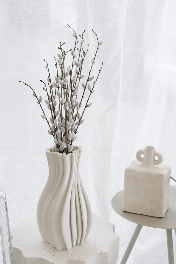 Louella 3D Printed Ceramic Vase – Sculptural
