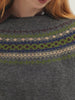 Wool Jumper With Jacquard Fretwork