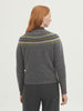 Wool Jumper With Jacquard Fretwork