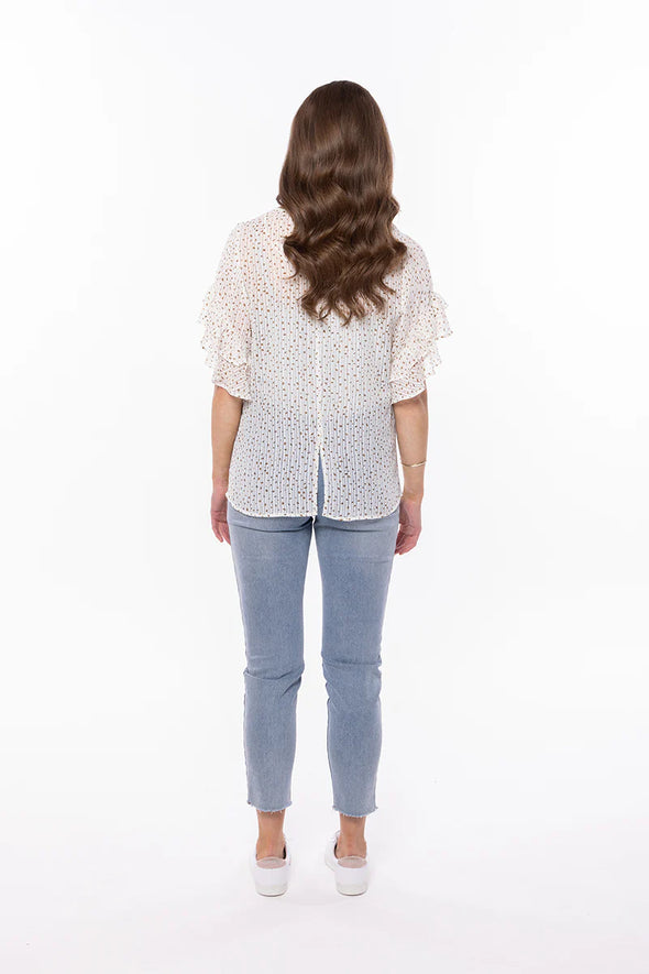 Day Dreamer Top - Sheer Mono Spot