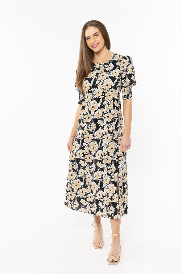 Sunset Dress-Caramel Bloom
