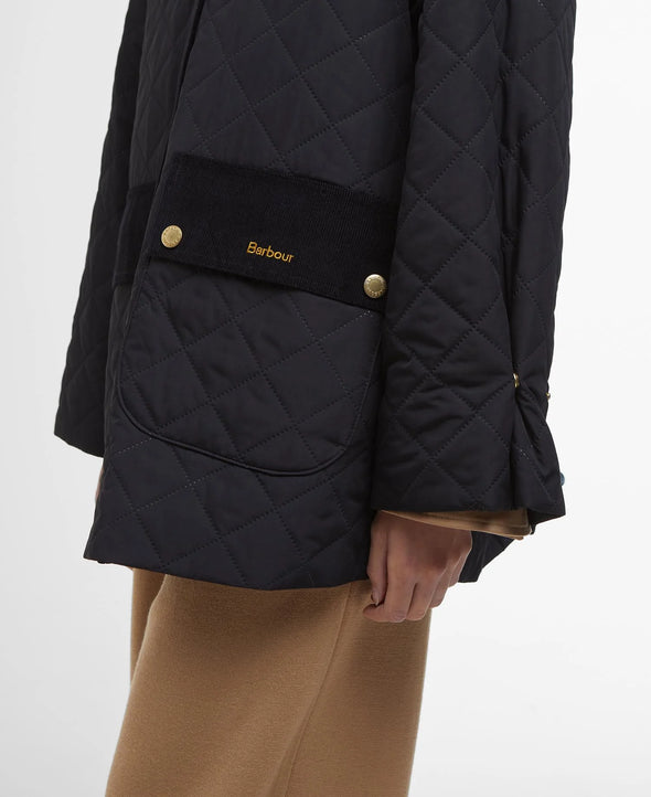 corrine quilt jacket black/ancient