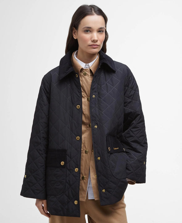 corrine quilt jacket black/ancient