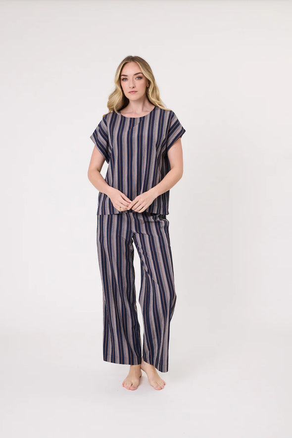 Martina Pant Navy Stripe