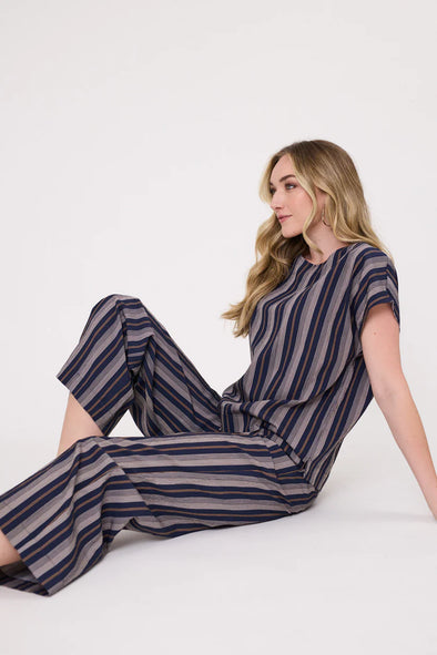 Martina Pant Navy Stripe