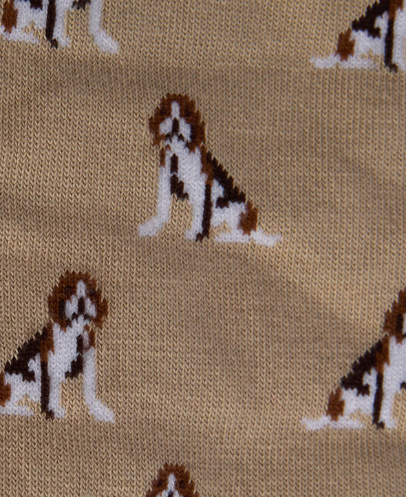 Beagle Dog Sock Set-Washed Stone