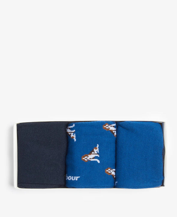 Beagle Dog Sock Set-Blue
