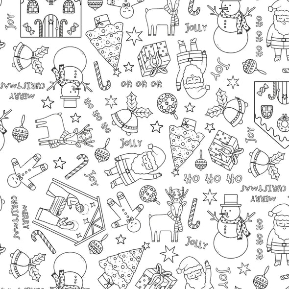 Washable, Reusable Colouring In Tablecloth Set
