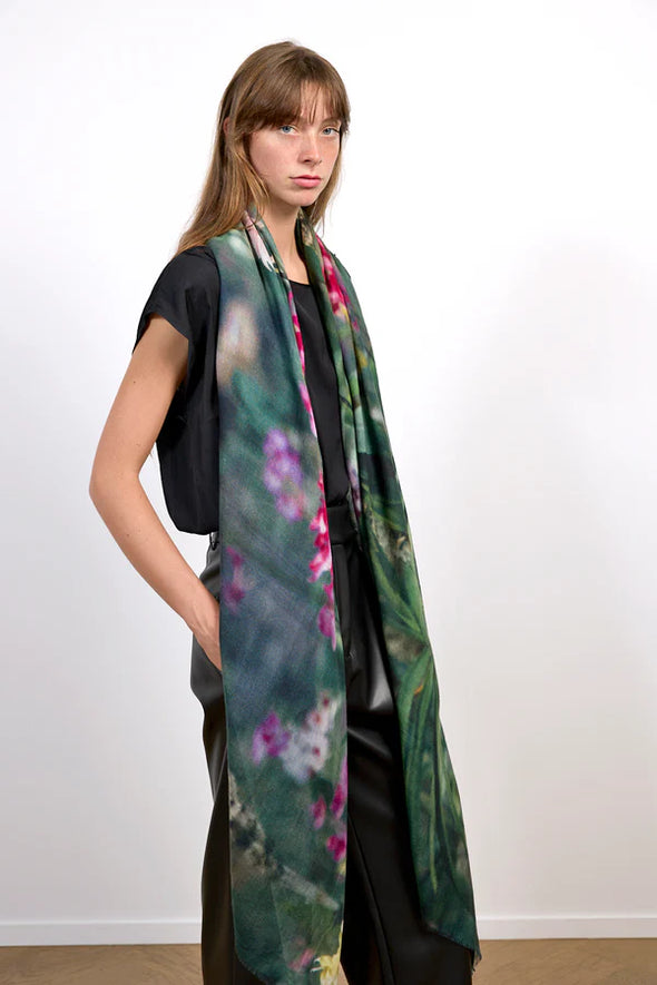 Orchid Jungle oversized scarf