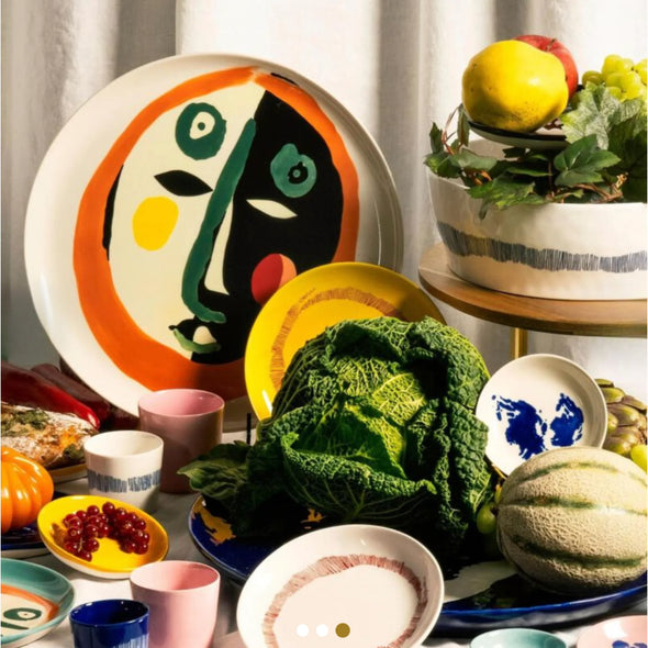 Plate M Face No 1 - Set of 2