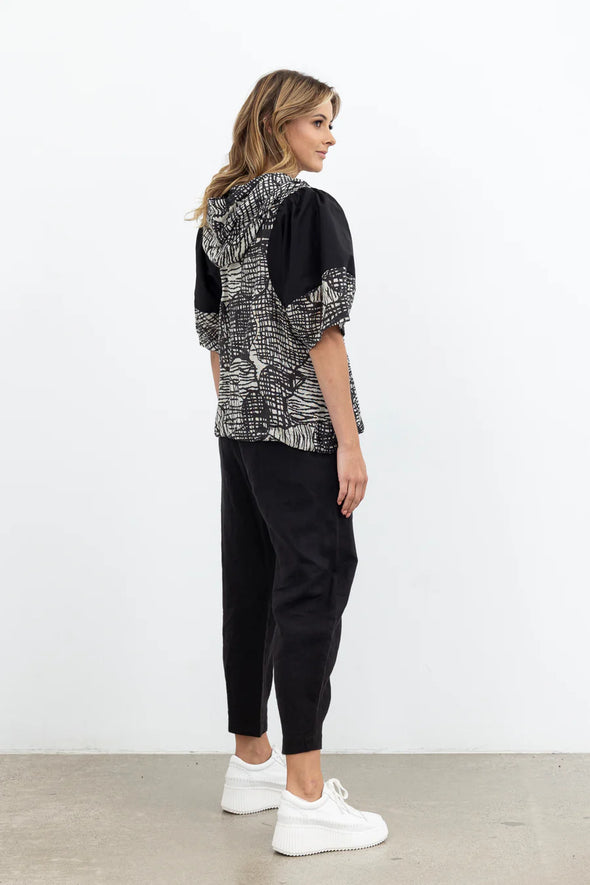 Pixielated Pattern Print Jacket
