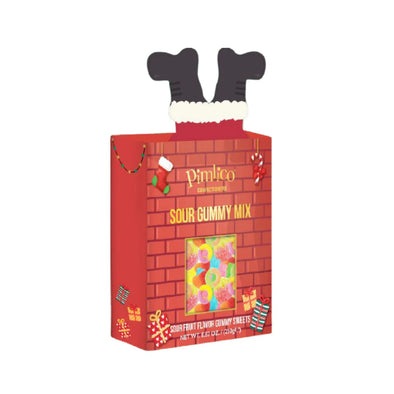 Sour Gummy Mix Santa Chimney Box 250g