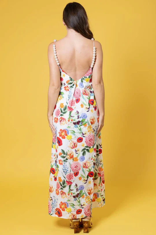 Marilyn Pearl Maxi Dress Botanical Floral