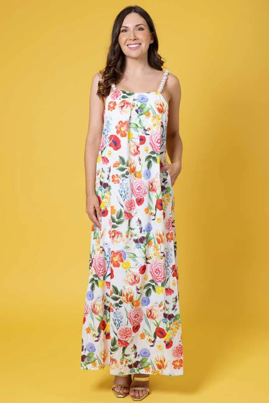 Marilyn Pearl Maxi Dress Botanical Floral