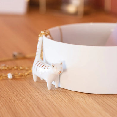 Cat porcelain bowl