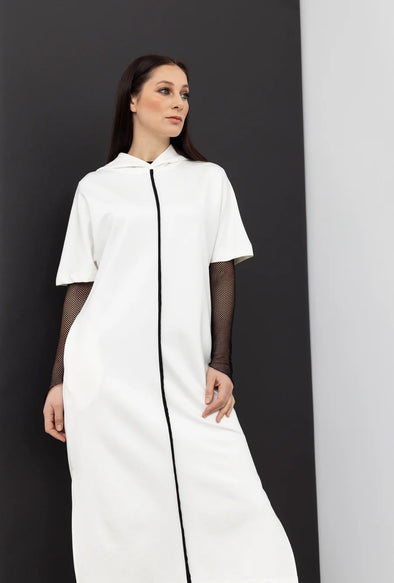 Reflective Revel Dress-Ivory