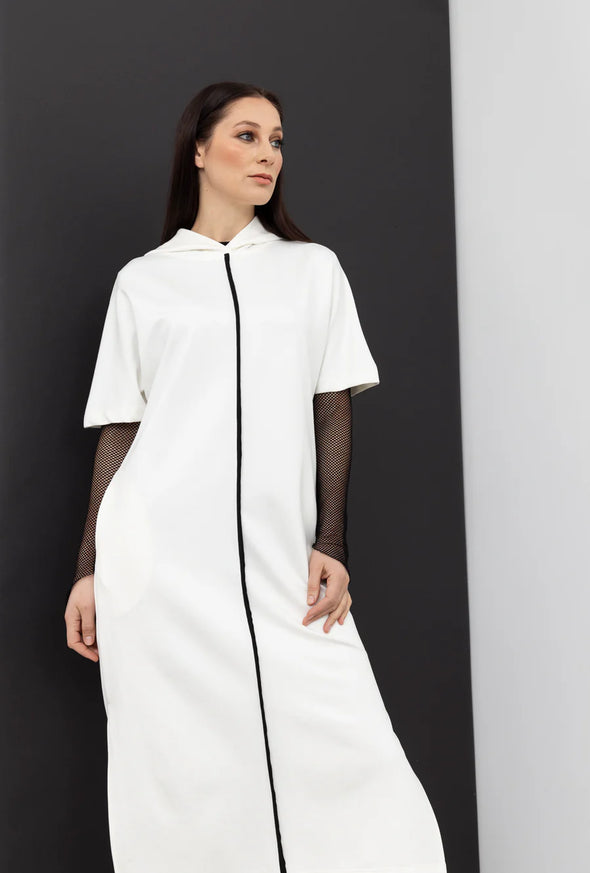 Reflective Revel Dress-Ivory
