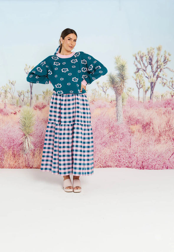 Rosie Jumper-Teal Candy