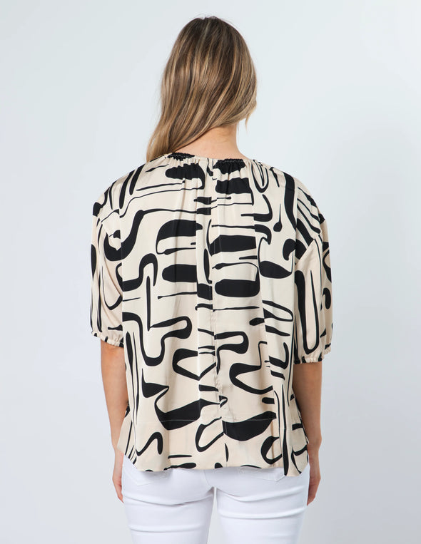 Anya  top painterly geo