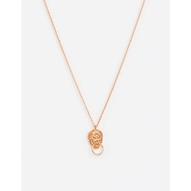 Vintage Gold Lion Head Necklace