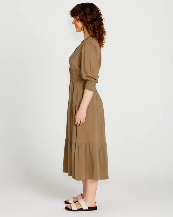 Portia elastic waisted dress