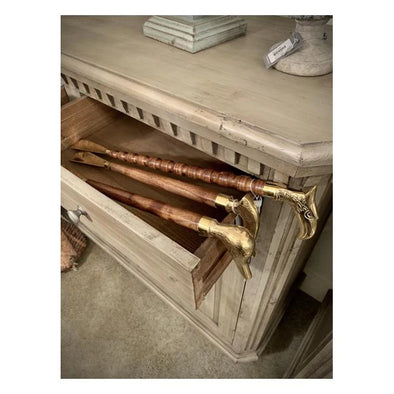 Shoehorn Walnut Finish / Brass