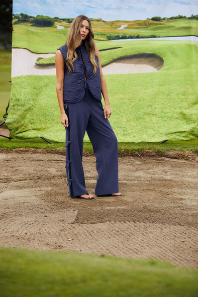 Bowtiful Pant Navy Oxford