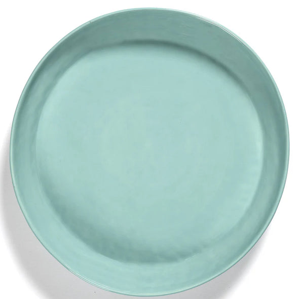 Serving Bowl M Azure with Red Stripes
