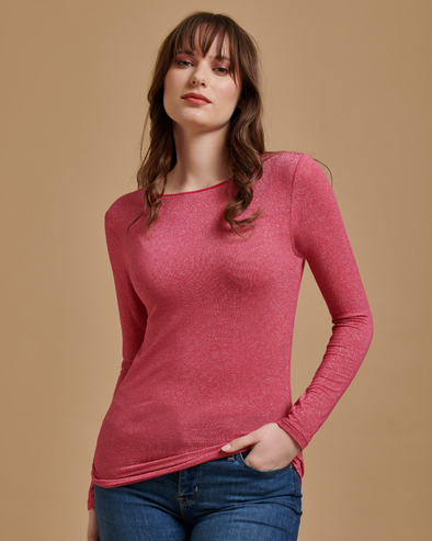 Lurex Top in Modal and Cashmere Blend