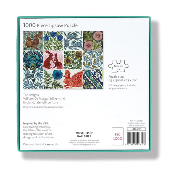 V&A Arts & Crafts Tile 1000 Pce Jigsaw