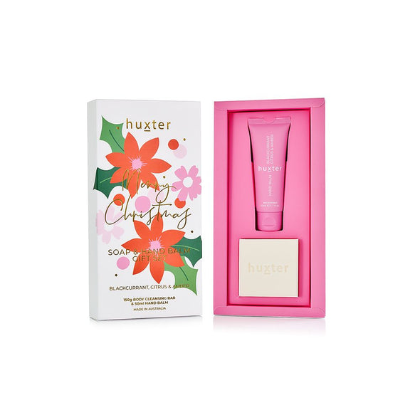 Soap & Hand Balm Gift Set - Xmas Flowers Collection