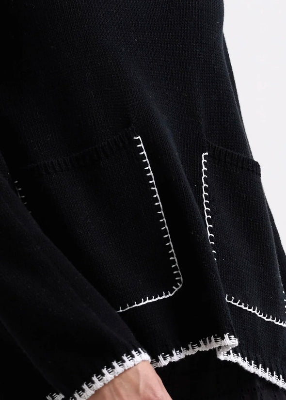 Hand work A line Trim Jumper