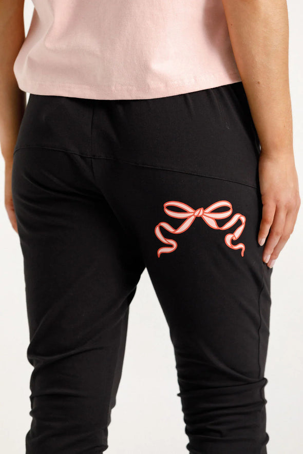 Apartment Pants - Blossom Berry Bow
