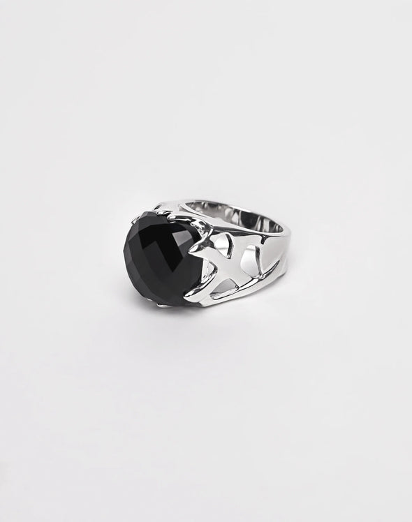 DRALION BLACK ONYX RING