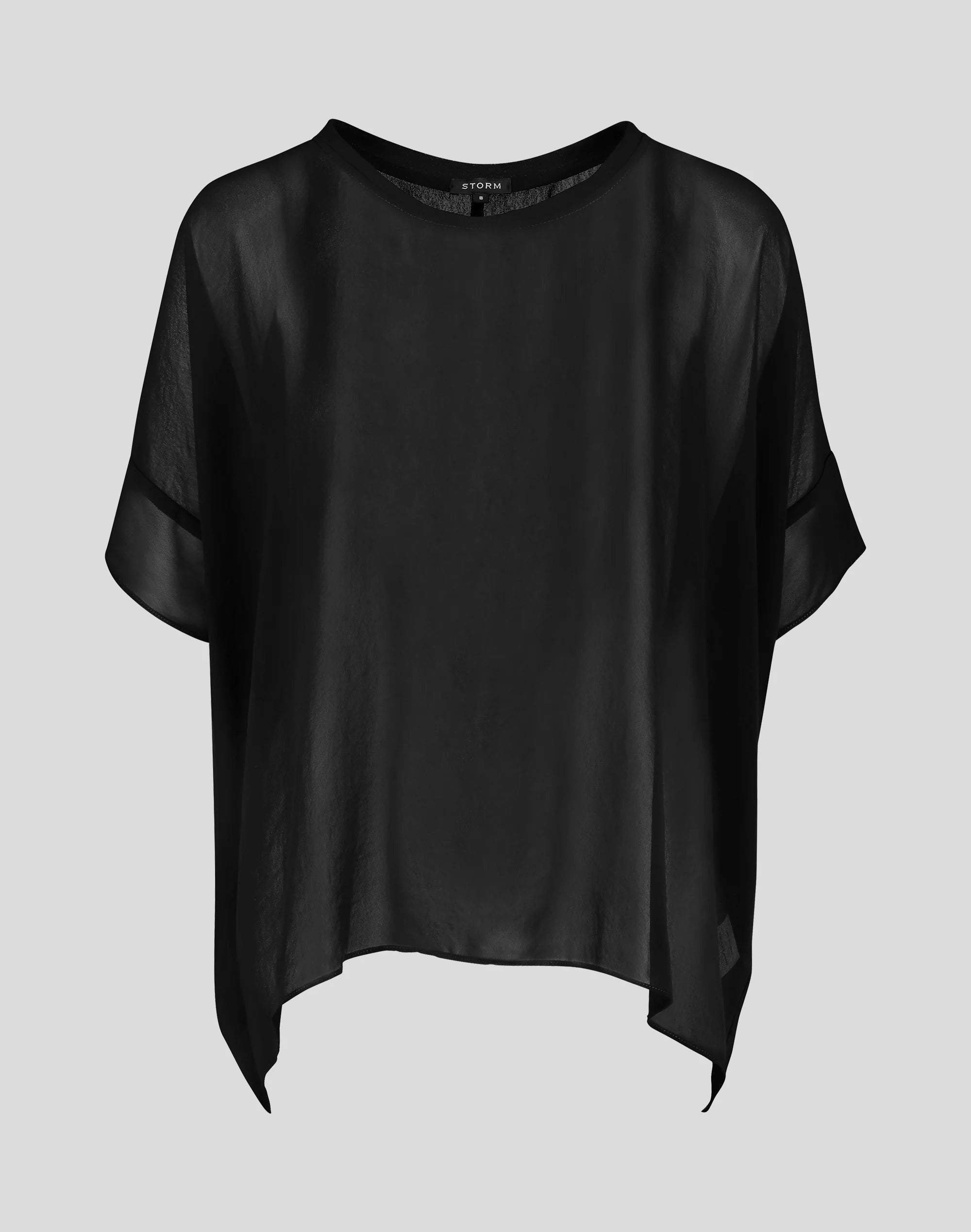 Sheer top short sleeve deals