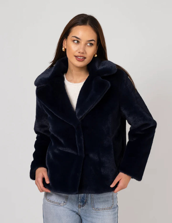 Midnight Blues - Britta Fur Jacket