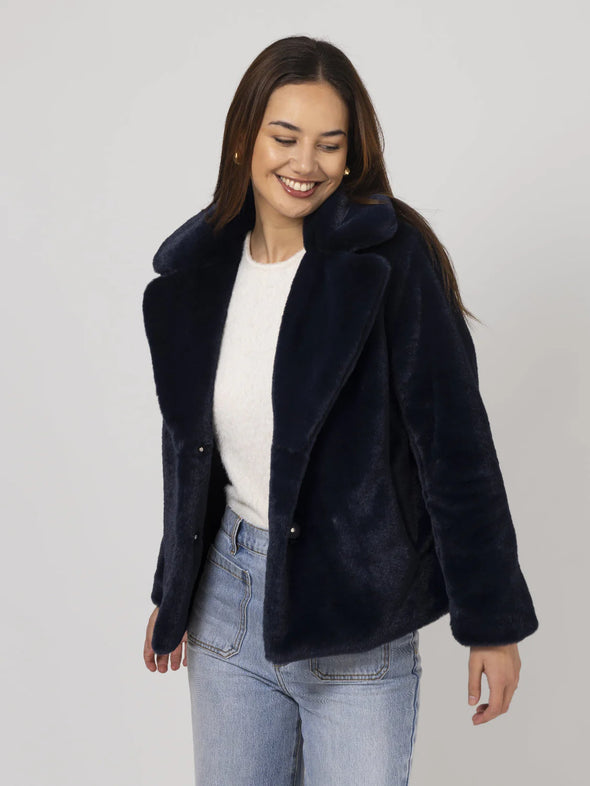 Midnight Blues - Britta Fur Jacket